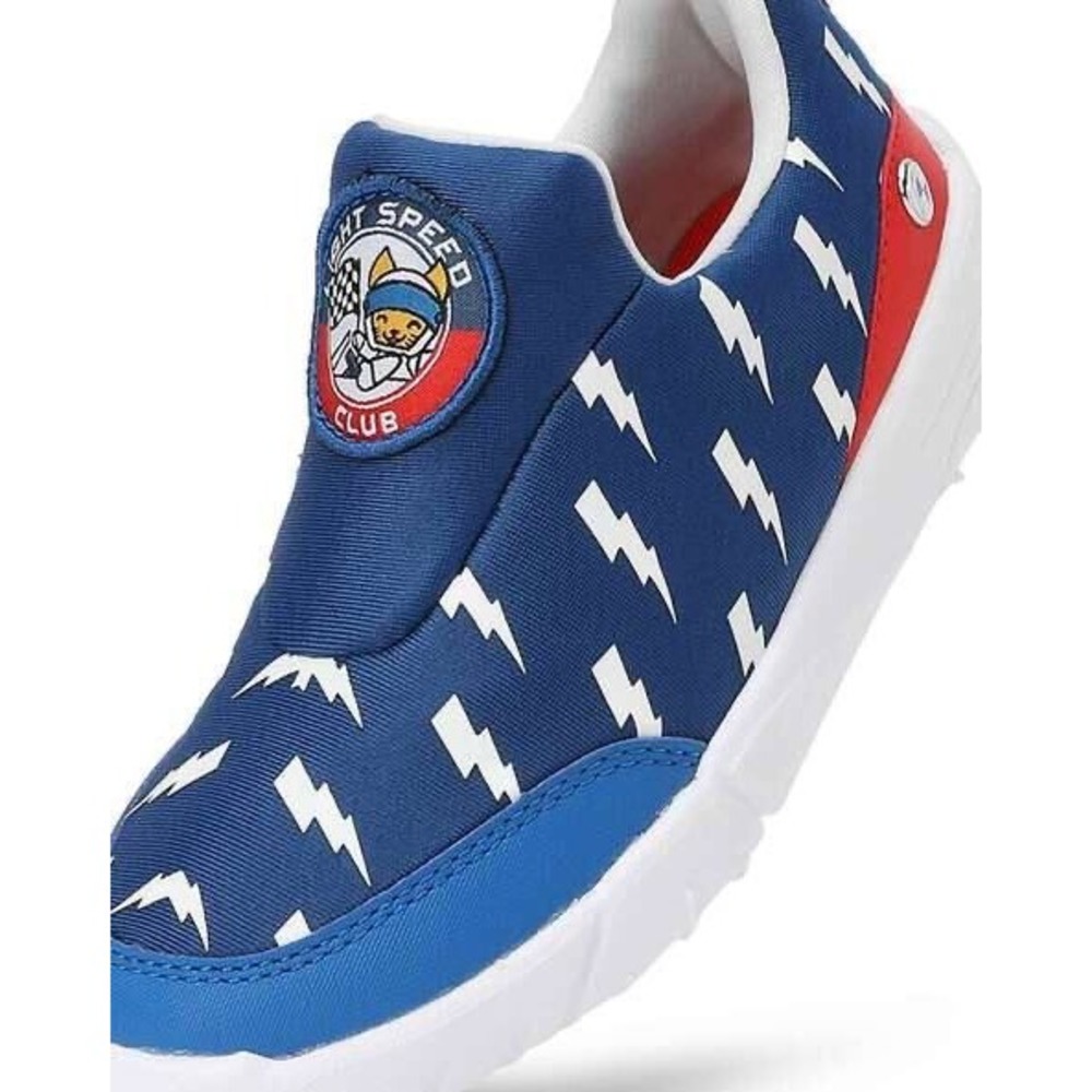 Puma BMW M Motorsport Light Speed Club Sneakers Kids Size 3C Blue Lightning Bolt